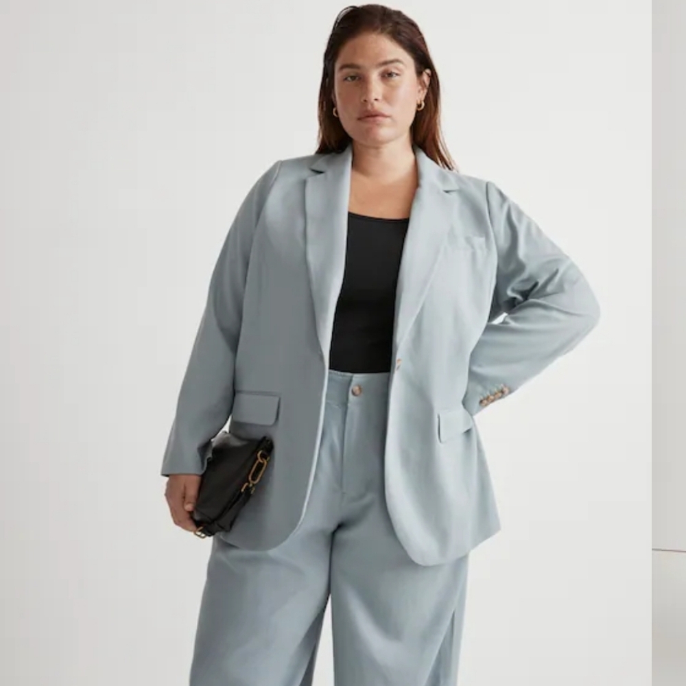 Madewell The Larson Blazer 2023 In Drapeweave Size 3X